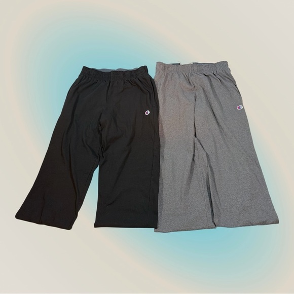 Champion Other - Men's Champion Jersey Pants  Pockets Black/Gray M Set 2